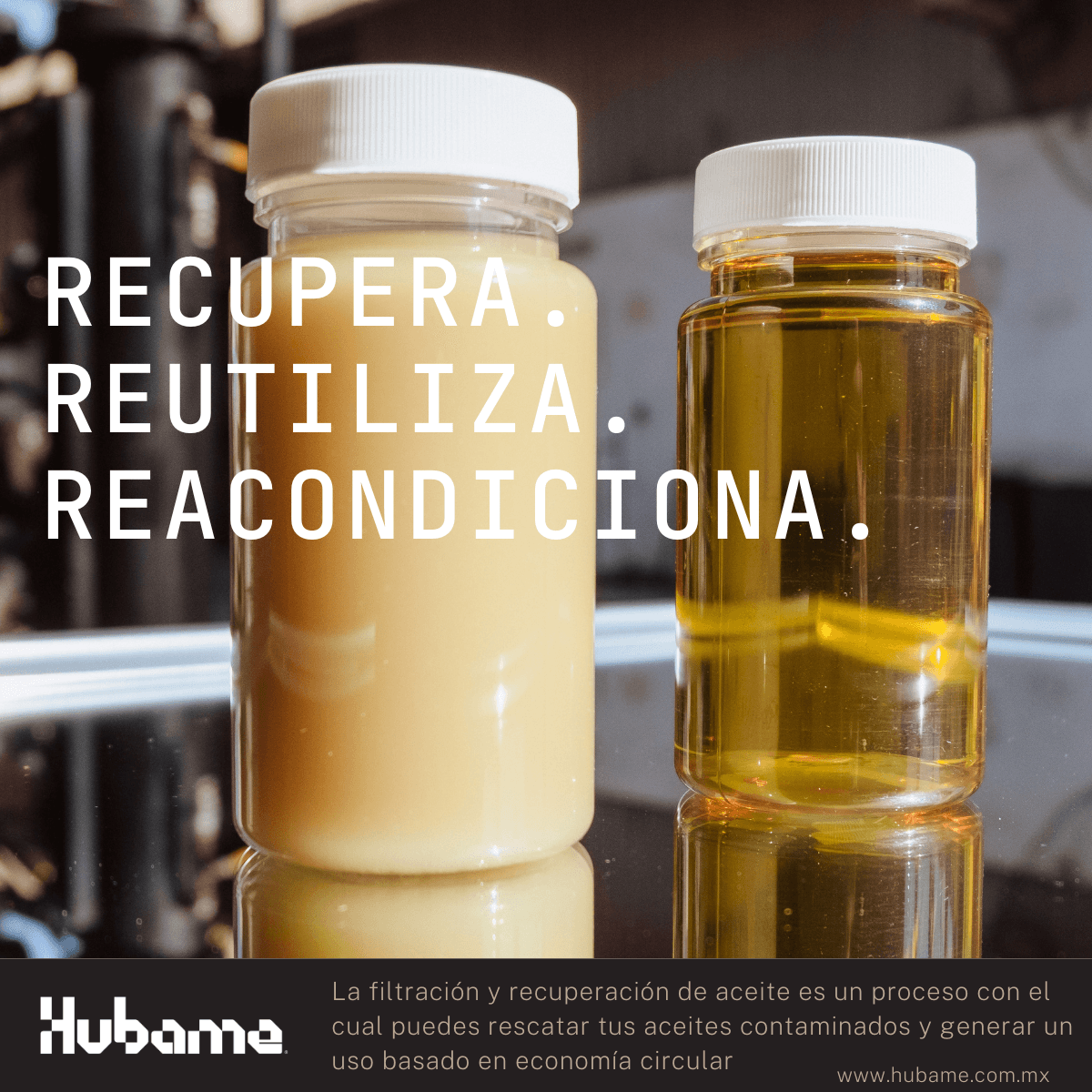 Recupera, Reutiliza, Reacondiciona - Economía circular Hubame